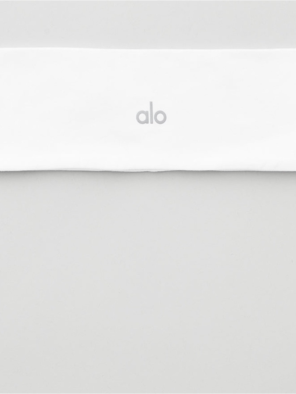 Alo White Headband with Subtle Logo New